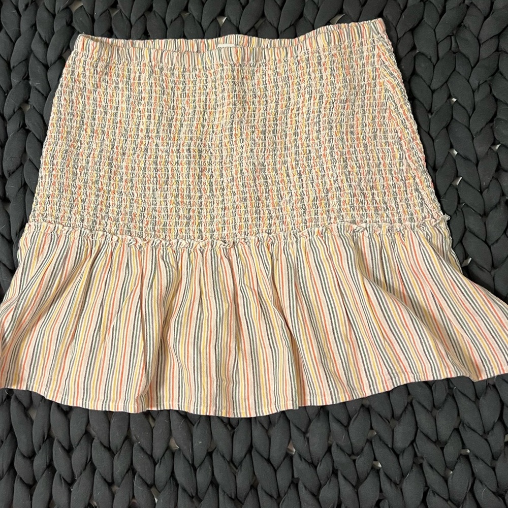 Smocked skirt